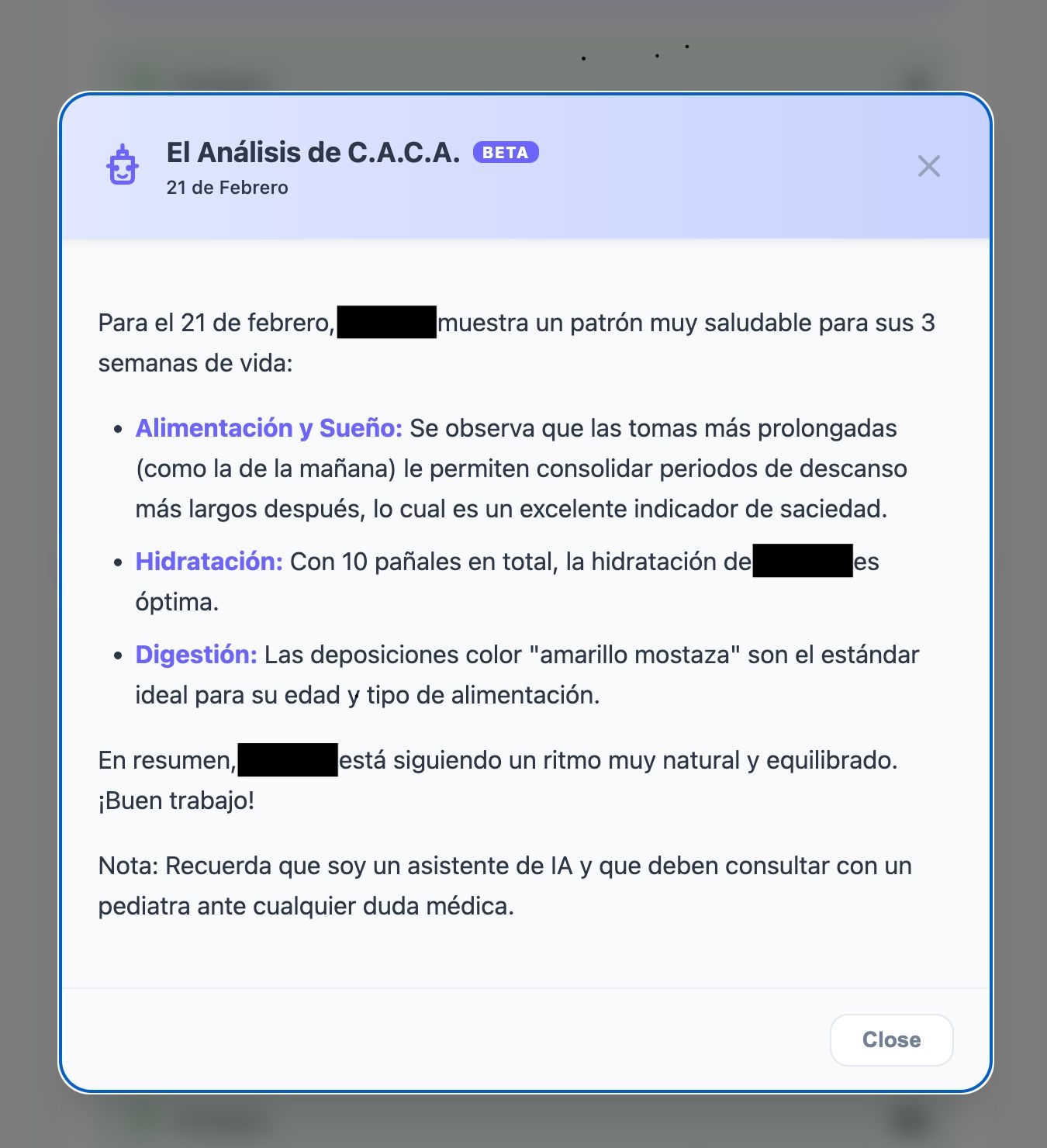 Análisis y consejos de C.A.C.A.